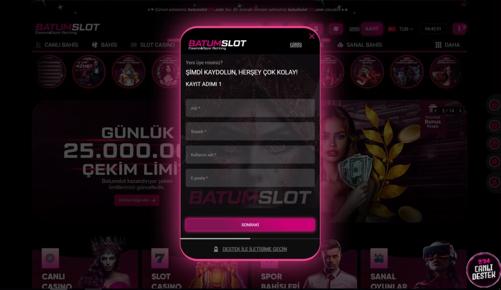 batumslot kayıt ve üyelik